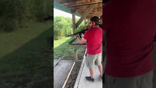 Shooting a fully auto Tommy gun with a drum mag #shorts #fullauto