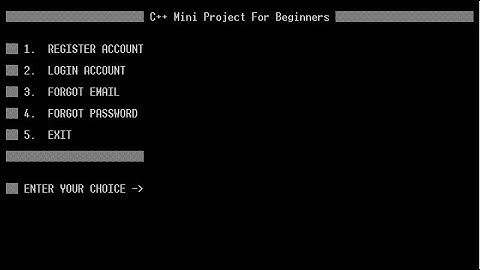Security Project With Structure Using C++ | Register & Login Project in C++