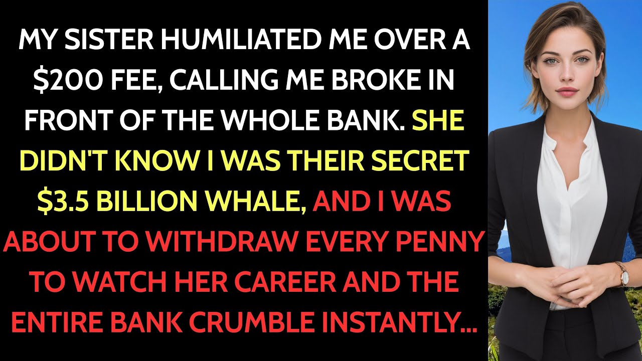 My Sister Called Me Broke Over $200 — Then I Withdrew $3.5B, And The Branch Went Into Panic