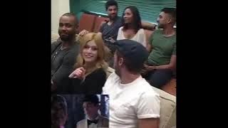 Cast watch the MALEC kiss.