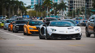 Palm Beach Cars & Coffee Pullouts, Toy Drive | Lots of Cops | December 2023 #carsandcoffee