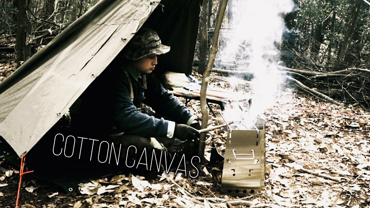 着れるタープ」軍幕帆布タープポンチョ レビュー/OUTDOOR VLOG - YouTube