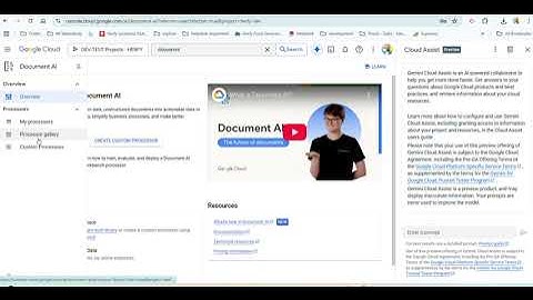 Google Cloud Platform: Document extraction using Document AI (Console Demo View)