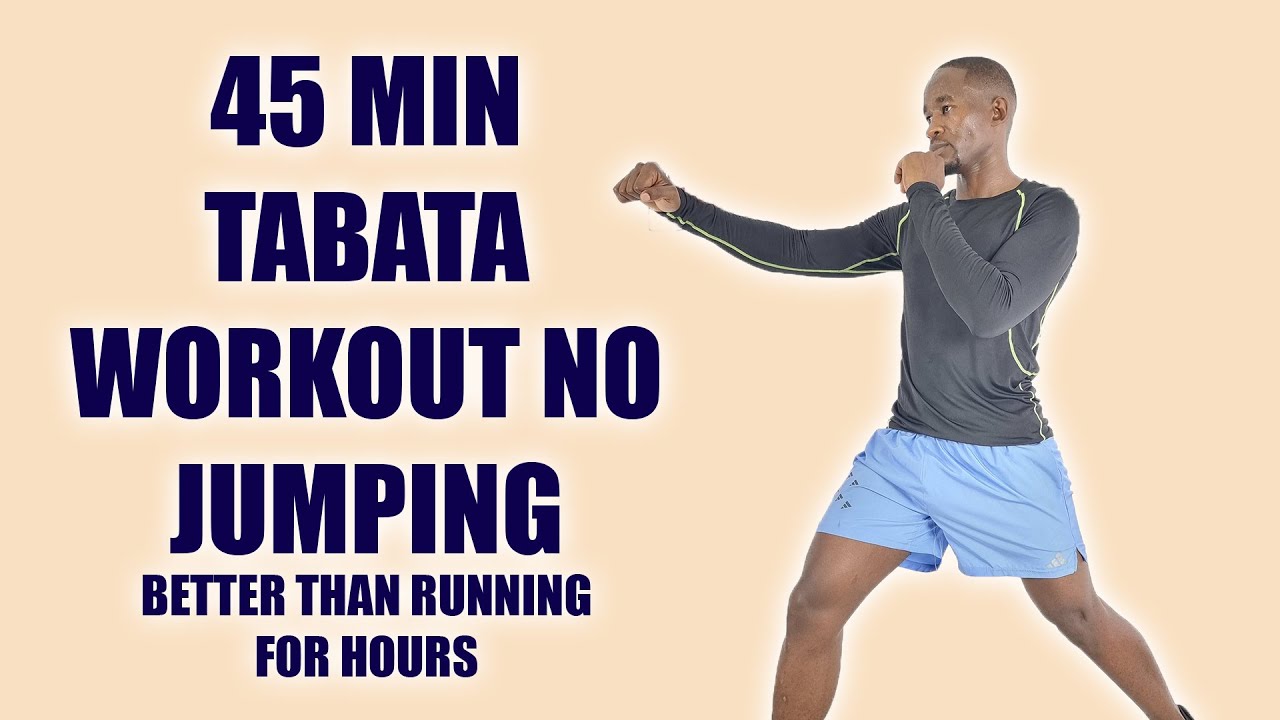 45-Minute TABATA WORKOUT NO JUMPING Burns More Calories Than