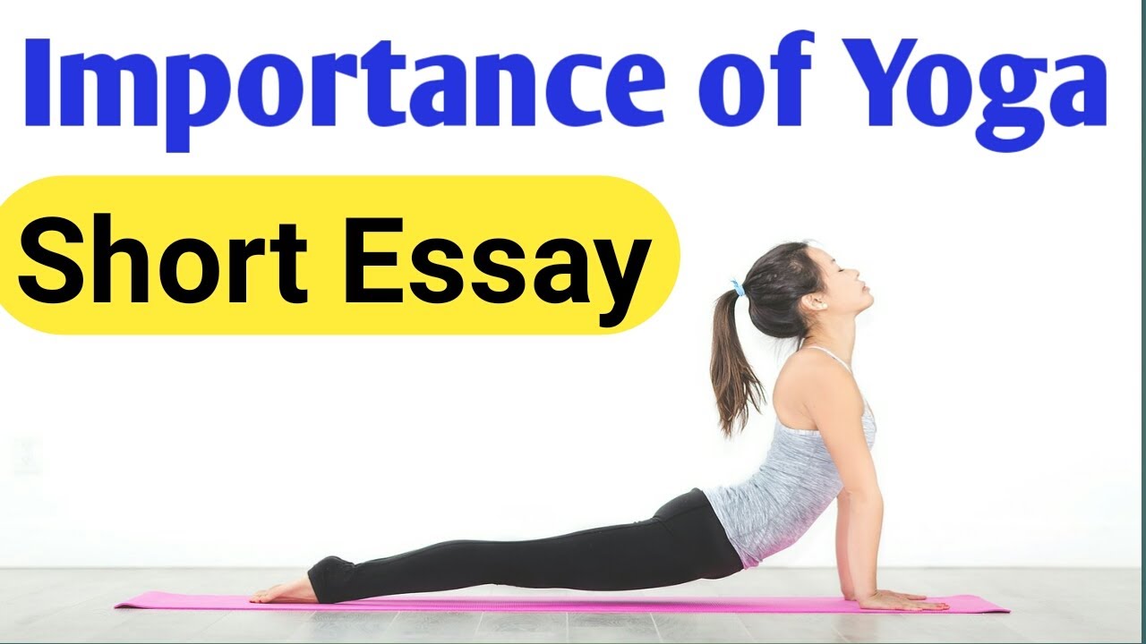 short essay on importance of yoga
