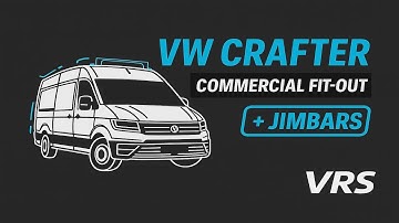VW Crafter Van Racking | Polypropylene Lining + Beacon & Jimbars | VRS