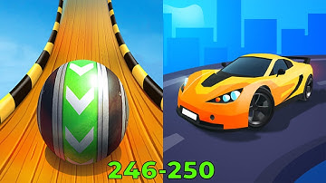 Sky Rolling Balls VS Race Master 3D - SpeedRun Gameplay Level 246-250