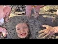 NiKO Buried in MUD!! Muddy Beach Day family routine, Kite Flying reviews, Adley trapped in sand mud!