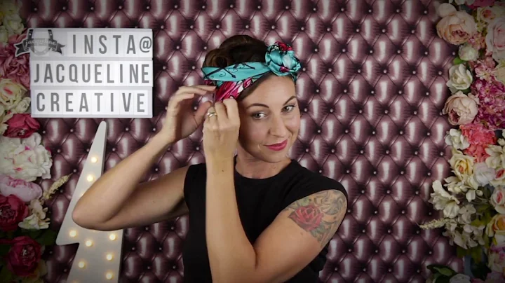 How to wear a scarfCute rosette headscarf tutorial