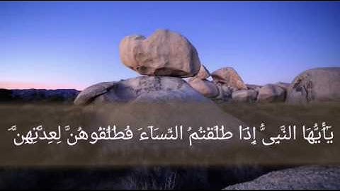 تلاوة خاشعة بصوت الشيخ وديع لليمني لسورة الطلاق من آيه 1الى آيه 5