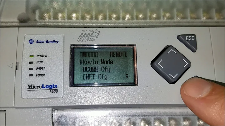 View MicroLogix 1400 error code