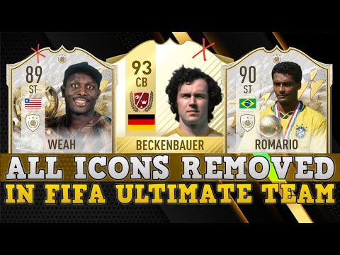 ALL ICONS REMOVED from FIFA 🔥 ULTIMATE TEAM 🔥 Beckenbauer, Weah, Romario