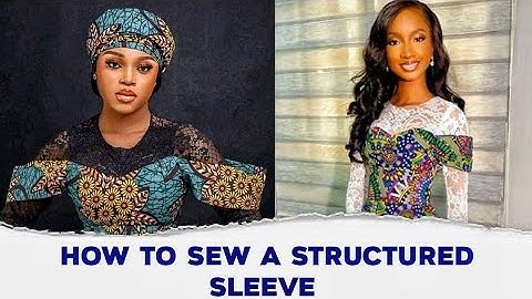 HOW TO CUT AND SEW A TRENDY STRUCTURED SLEEVE// BEGINNER FRIENDLY