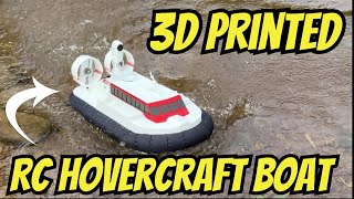 3D Printed Hovercraft Glides Over Water!