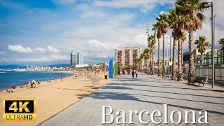 Barcelona, Spain Walking Tour in 4k UHD with Surround Sound