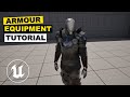 How To Add Armour Equipment To Your Character In Unreal Engine 5