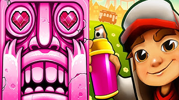 Temple Run 2 Blazing Sands VS Subway Surfers Monaco Android iPad iOS Gameplay HD