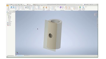 Inventor   Threaded Hole in the Side of a Cylinder