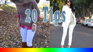 20 Style Tips On How To Wear White Jeans