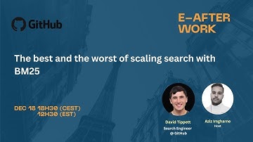 eAfterWork EP 11 : The best and the worst of scaling search with BM25 with David Tippett
