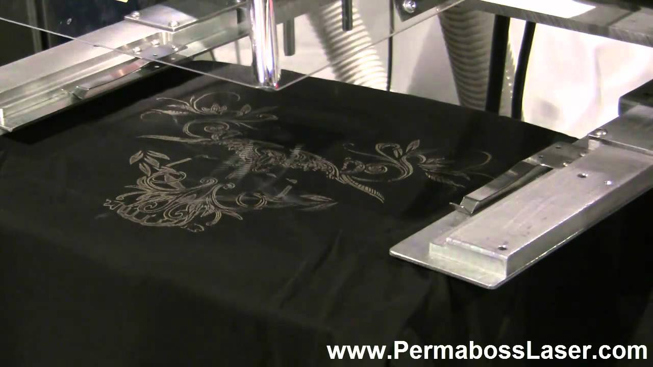 Laser Tattoo Etching on T-Shirt with Permaboss NGL Laser