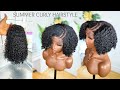 HOW TO WASH AND STYLE A SHORT CURLY WIG | ft Luvme Hair | Omoni Got Curls