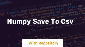 numpy save to csv