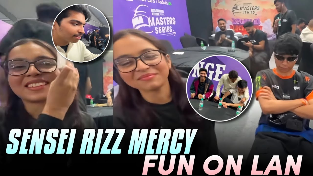SENSEI Rizz Mercy On LAN 🤣 Mercy Blushing 😂 Epic Reaction On LAN 🤣🙏 FUN ...