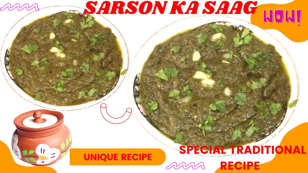 Pakistan Sagar R SARSON KA SAAG SPECIAL RECIPE |HOW TO MAKE SARSON KA SAG PUNJABI DISH ...