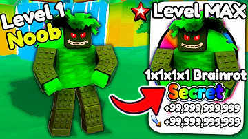 Starting Over as NOOB with NEW OP SECRET in Brainrot Evolution!