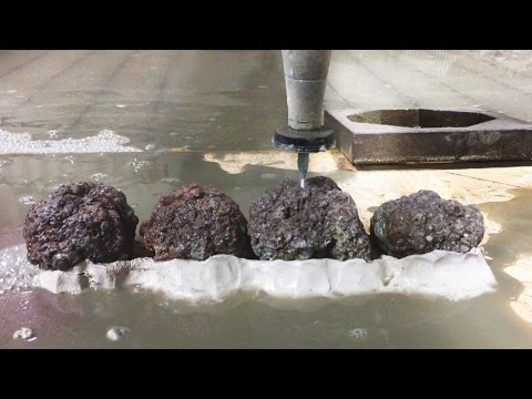 Cutting Geodes With A 60,000 PSI Waterjet
