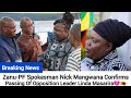 Breaking Zanu PF Spokesman Nick Mangwana Confirms Passing Of Opposition Leader Linda Masarira 