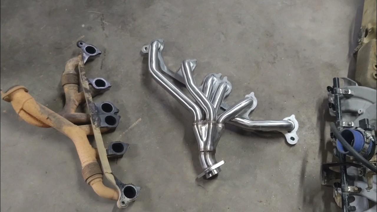 Jeep 4.0 header install - YouTube