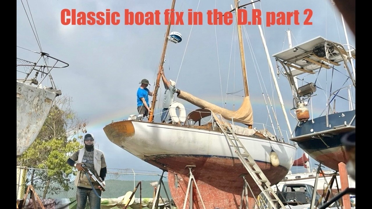 Ремонт деревянной лодки в Доминиканской Республике, часть 2.