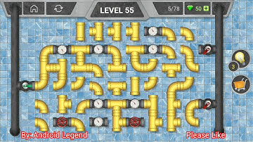 Pipeline Level 55 All 3 stars By Pixign, Android Solution