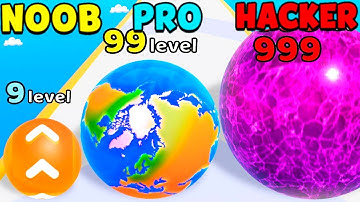 Level Up Balls in NOOB vs PRO vs HACKER