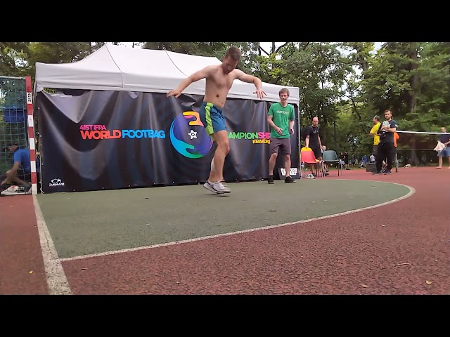 World Footbag Championships 2022 - Battle Top4 - Alex Trenner vs Maciej Niczyporuk