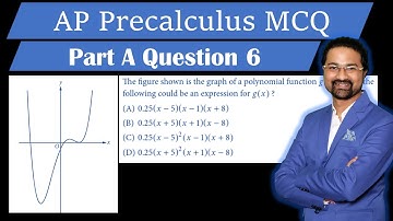 AP Precalculus MCQ #6 The figure shown is the graph of a polynomial function g. Which of the followi