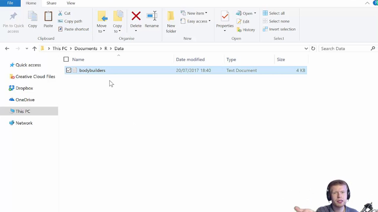 R Basics 13 - Setting File Path and Loading Data into R