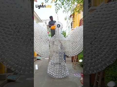 Water bottle bird - Water bottle Art work Mosel arts - pondicherry - lightricity