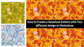 How to Create a Seamless Pattern with combining two different patterns in Photoshop (Method 3)