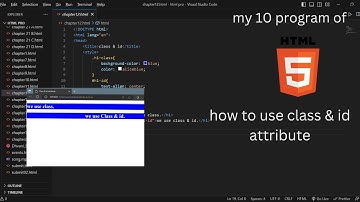 How to Use Class & Id Selector in HTML | learnbyshyam