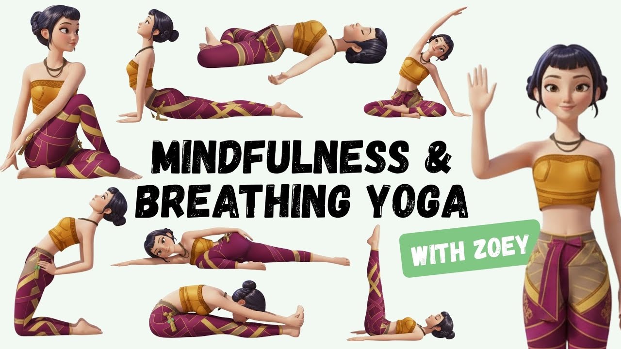 Mindful Yoga with Zoey | KPop Demon Hunters | Calm Yoga for Kids