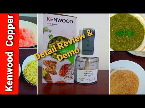 Kenwood CH550 chopper Review & Demo | kenwood Quad Blade chopper #kenwood