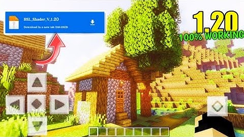 REALISTIC 🥰 BSL Shader For Minecraft Pe 1.20 || How to get Bsl Shader in Mcpe 1.20