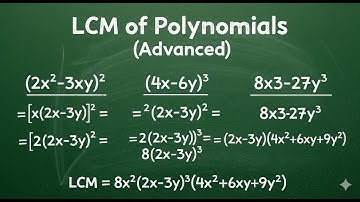 LCM of polynomials (2x^2-3xy)^2,(4x-6y)^3,8x^3-27y^3