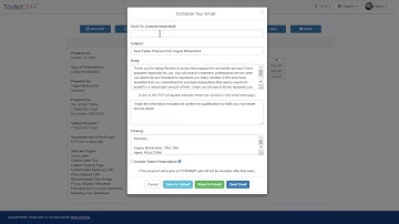 ToolkitCMA 101 - Emailing a Saved Presentation