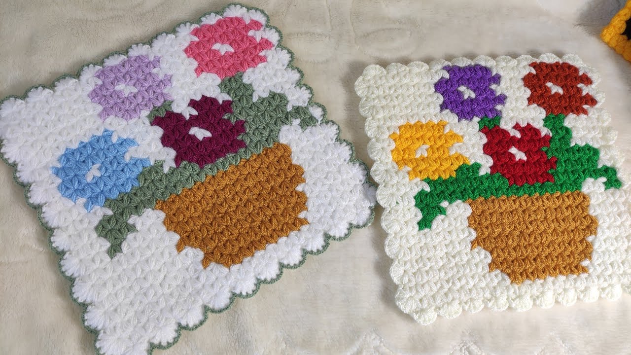 2024 ÇEYİZLİK ÇOK GÜZEL ÇOK KOLAY SAKSIDA ÇİÇEKLER KARE LİF MODELİ ADIM ADIM YAPILIŞI