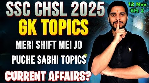 SSC CHSL GK Topics | Ssc CHSL exam analysis | SSC CHSL 2025 #ssc #chsl 