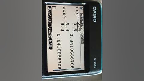 Casio graphic calculator wrong answer cos sin tan simple fix (model shown fx-CG50